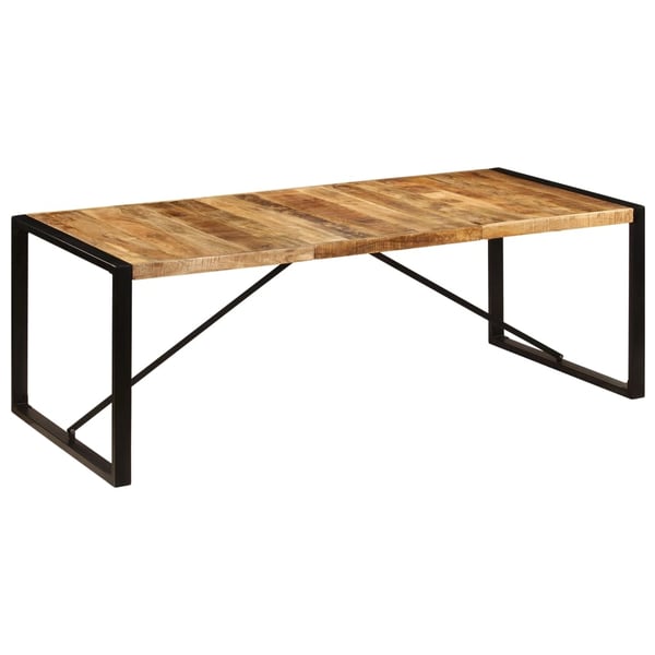 vidaXL Spisebord 220x100x75 cm heltre mango