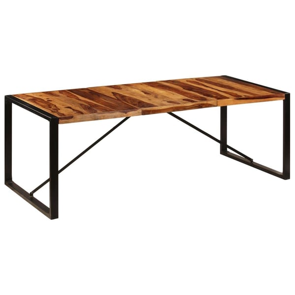 vidaXL Ruokapöytä 220x100x75 cm kiinteä mangopuu
