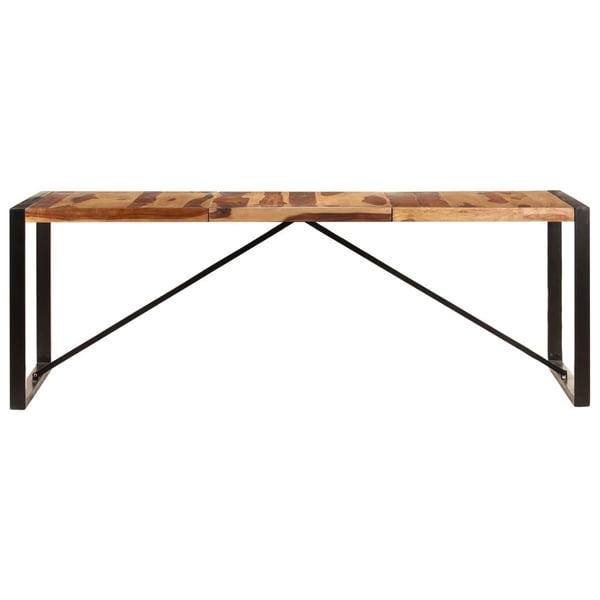 vidaXL Ruokapöytä 220x100x75 cm kiinteä mangopuu