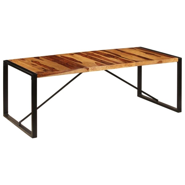 vidaXL Ruokapöytä 220x100x75 cm kiinteä mangopuu