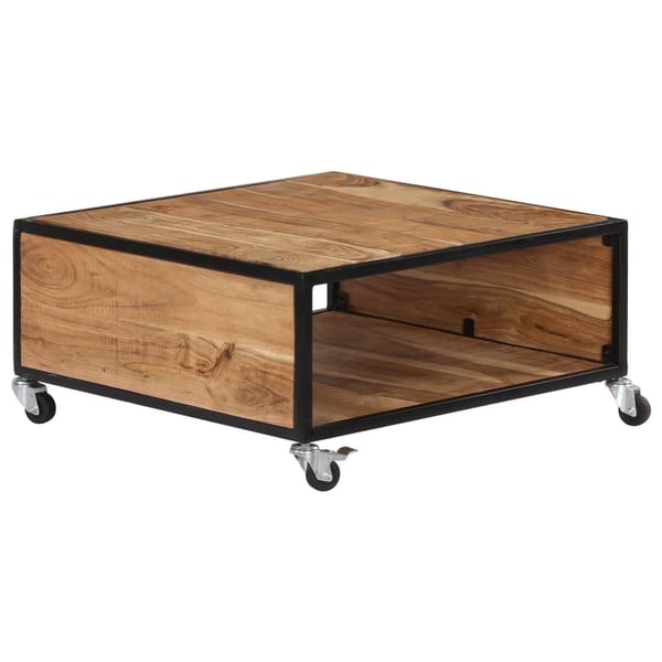 vidaXL sofabord 70x70x32 cm massivt akacietræ