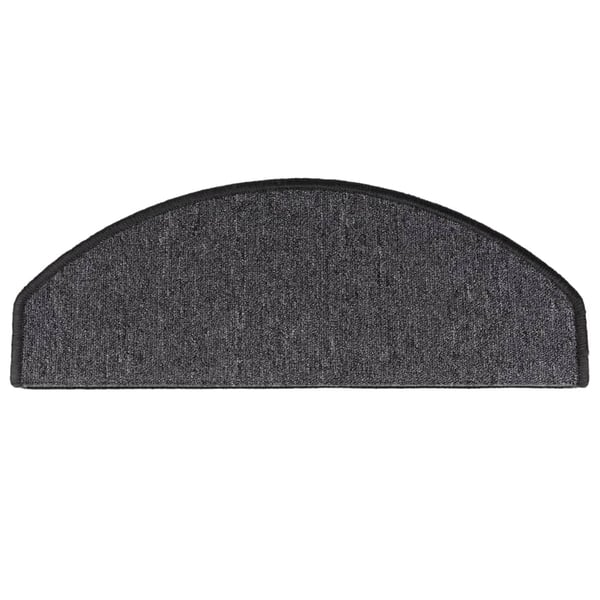 vidaXL Trappematter 15 stk 65x24x4 cm antrasitt halvrund store