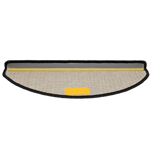 vidaXL 15 stk. trappemåtter 65x21x4 cm sort