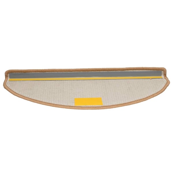 vidaXL 15 stk. trappemåtter 65x21x4 cm beige