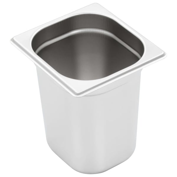vidaXL gastronorm beholder 8 stk. GN 1/6 200 mm rustfrit stål