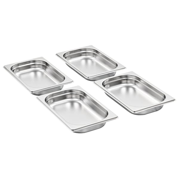 vidaXL Gastronormbeholdere 12 stk GN 1/4 40 mm rustfritt stål