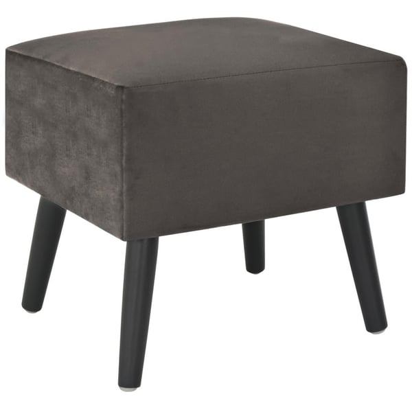 vidaXL sengebord grå 40 x 35 x 40 cm fløjl