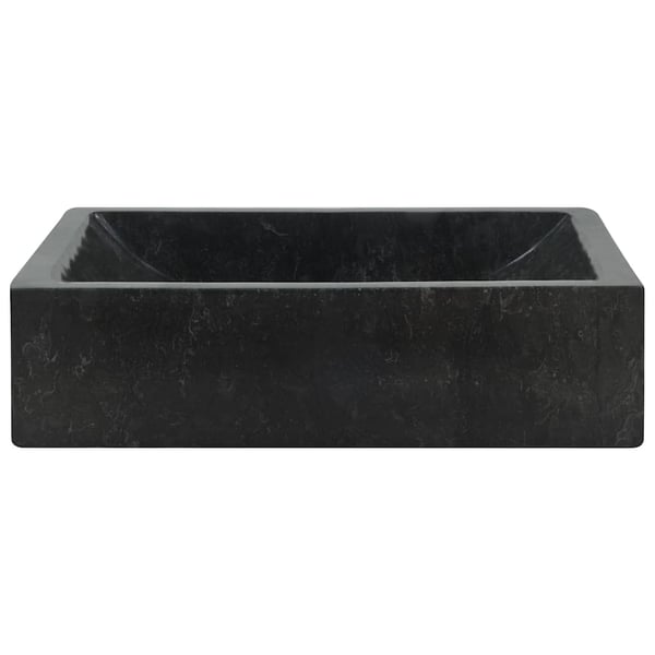 vidaXL håndvask 45x30x12 cm marmor sort højglans