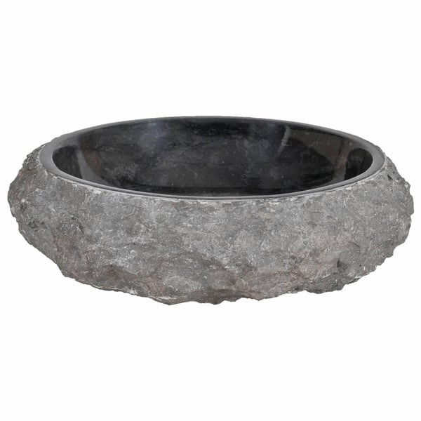 vidaXL Pesuallas marmori 40x12 cm musta