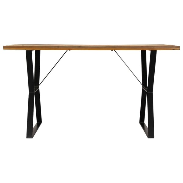 vidaXL Spisebord 140x80x76 cm gjenvunnet heltre