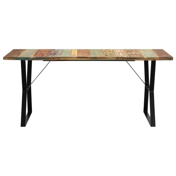 vidaXL Spisebord 180x90x76 cm gjenvunnet heltre