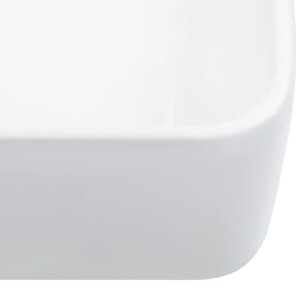 vidaXL Vask 40x30x13 cm keramikk hvit