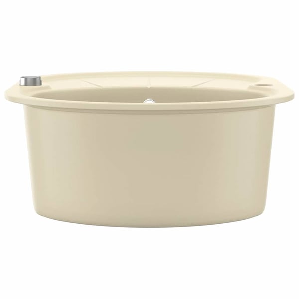 vidaXL Diskho granit enkel oval beige
