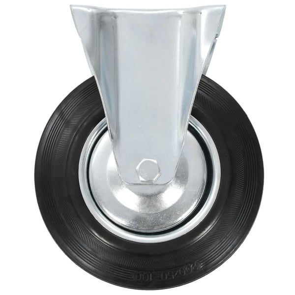 vidaXL Faste hjul 4 stk 200 mm