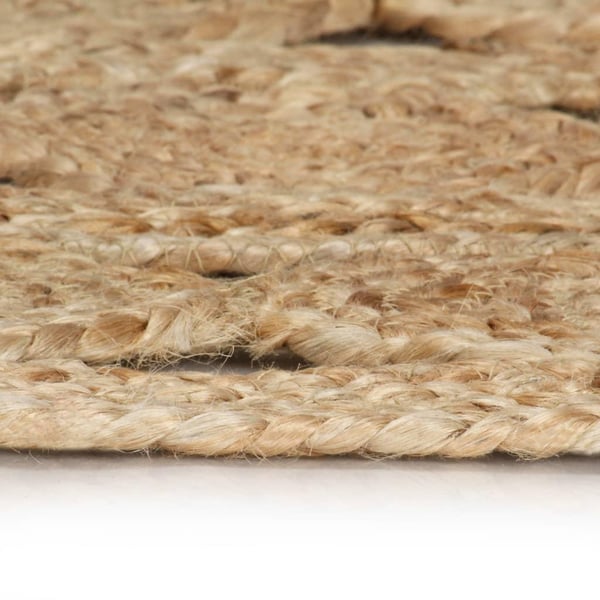 vidaXL håndlavet tæppe flettet jute 90 cm