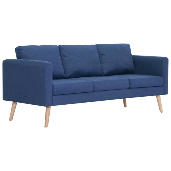 vidaXL 3-personers sofa i stof blå