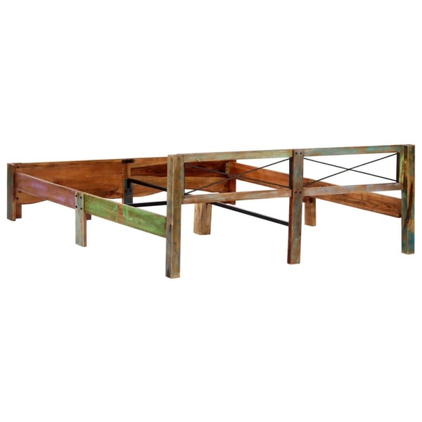 vidaXL Sengeramme gjenvunnet heltre 180x200 cm