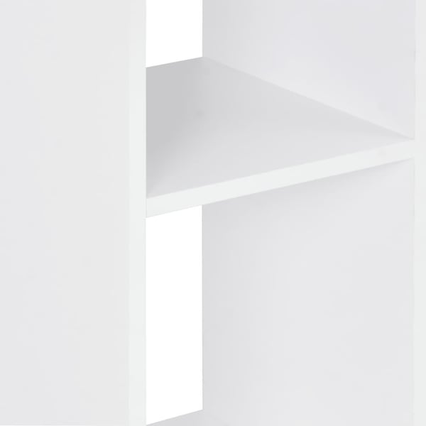 vidaXL Barbord hvit og sonoma eik 60x60x110 cm
