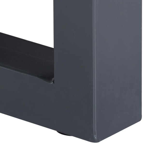 vidaXL Sofabord med livlige kanter grå 60x60x40 cm heltre akasie