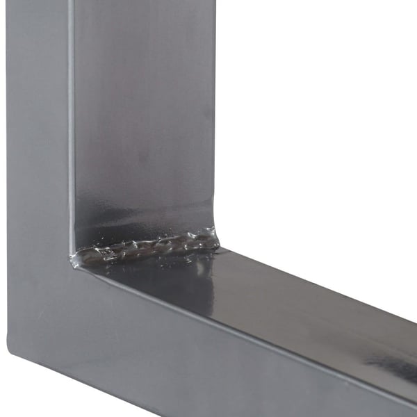 vidaXL Konsollbord 115x35x76 cm heltre akasie og jern