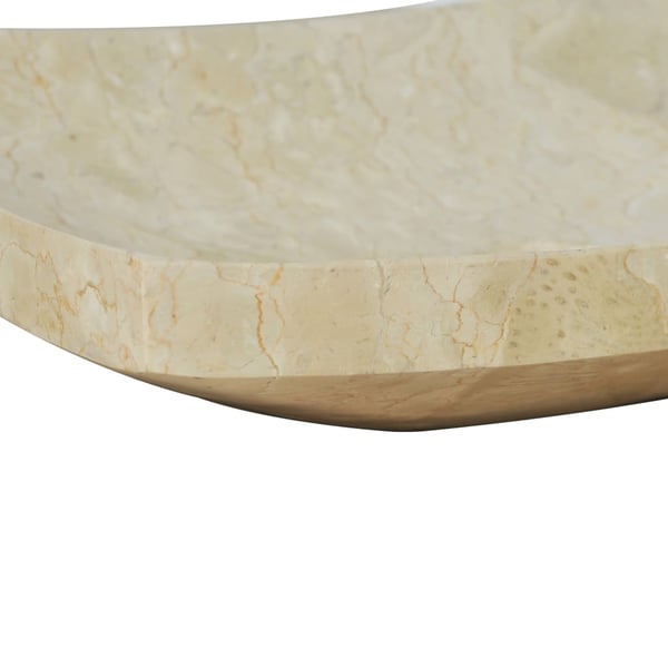 vidaXL håndvask 50 x 35 x 12 cm marmor cremefarvet