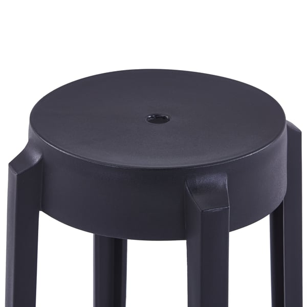 vidaXL Stablekrakker 4 stk svart plast