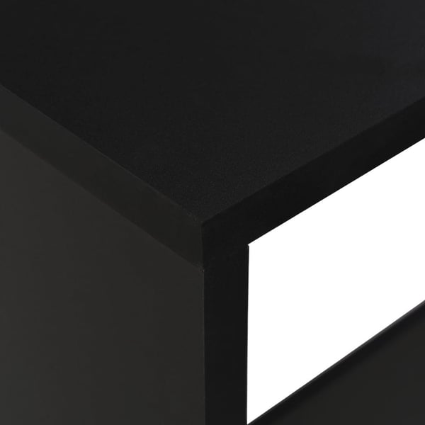 vidaXL barbord med 2 bordplader 130 x 40 x 120 cm sort