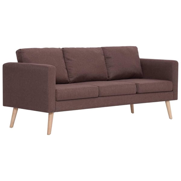 vidaXL sofasæt i 2 dele stof brun
