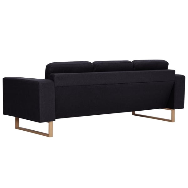 vidaXL sofasæt i 2 dele stof sort