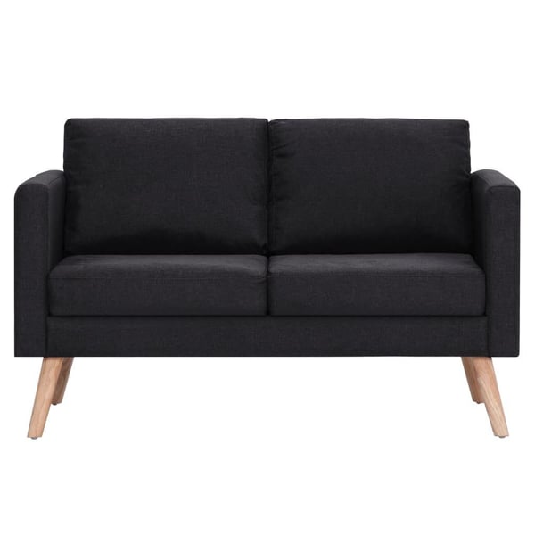 vidaXL sofasæt i 2 dele stof sort