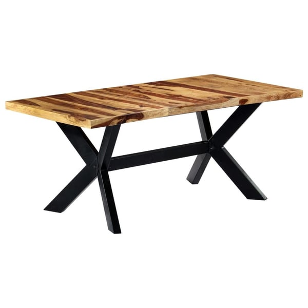 vidaXL spisebord 180 x 90 x 75 cm massivt sheeshamtræ