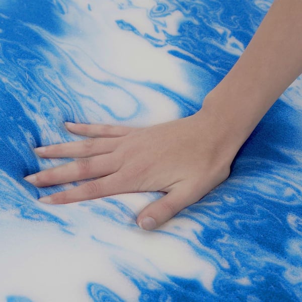 vidaXL topmadras 100 x 200 cm gelskum 7 cm