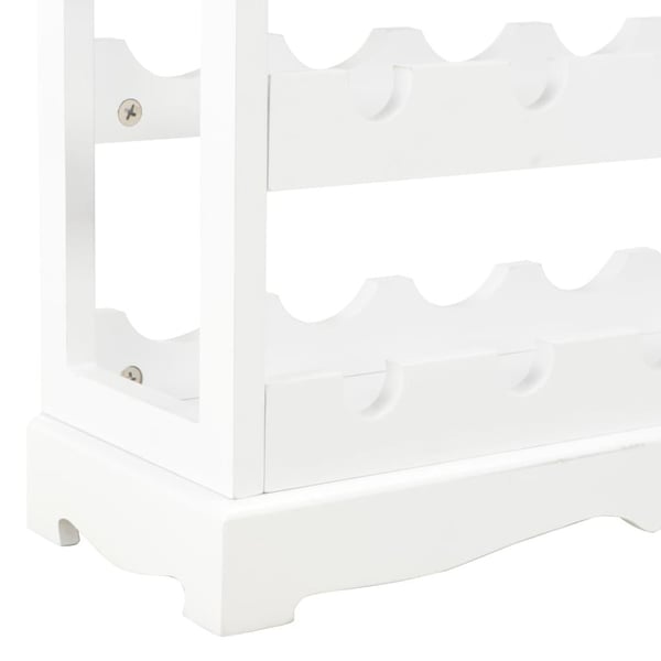 vidaXL Viinikaappi valkoinen 70x22,5x70,5 cm MDF