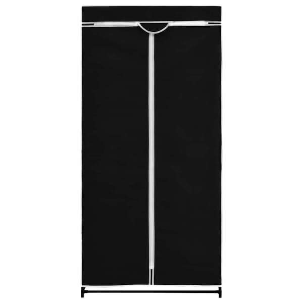 vidaXL Vaatekaappi musta 75x50x160 cm