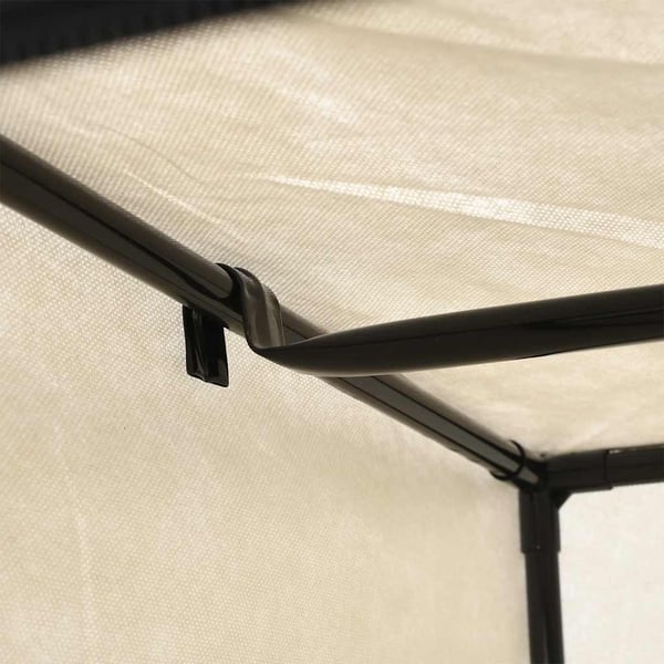 vidaXL Garderobeskap 2 stk krem 75x50x160 cm