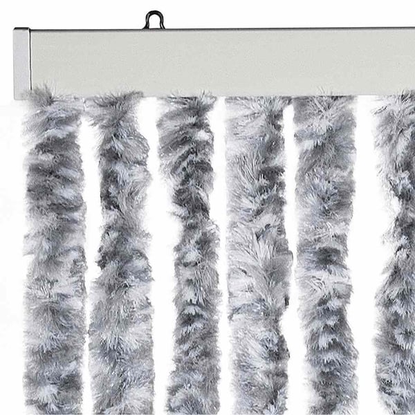 vidaXL Insektgardin 56x185 cm hvit og grå