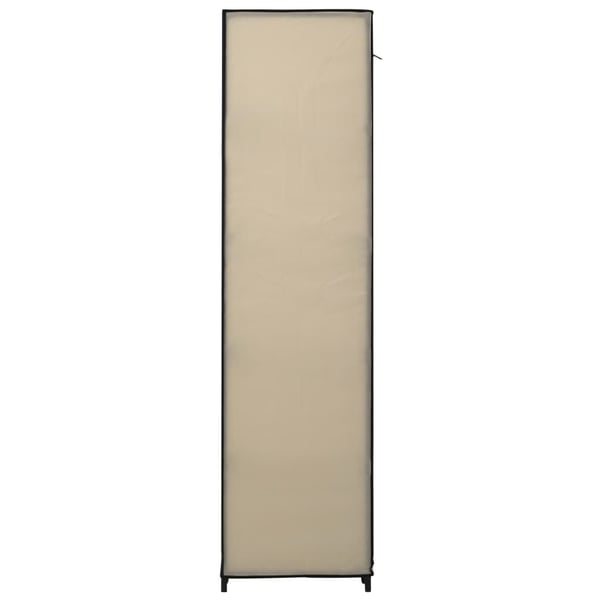 vidaXL foldbare klædeskabe 2 stk. 110 x 45 x 175 cm stof cremefarvet