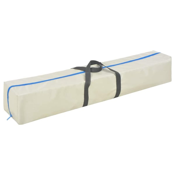 vidaXL Oppblåsbar gymnastikkmatte med pumpe 800x100x10 cm PVC blå