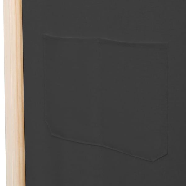 vidaXL 6-panelers rumdeler 240 x 170 x 4 cm stof grå