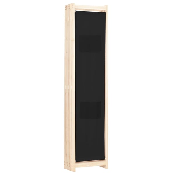 vidaXL 6-panels rumdeler 240 x 170 x 4 cm stof sort