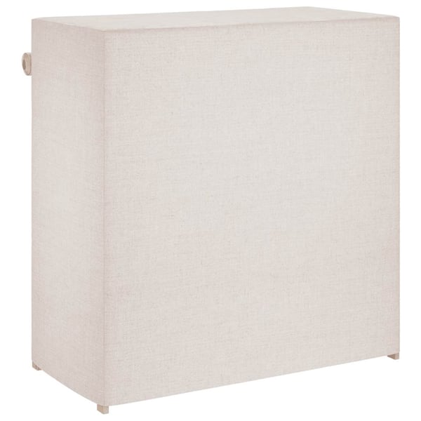 vidaXL Skoskap med trekk hvit 79x40x80 cm stoff