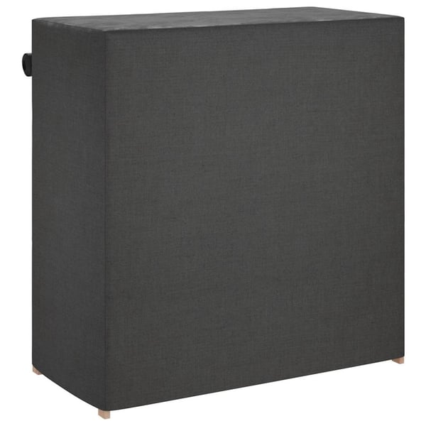 vidaXL Skoskap med trekk grå 79x40x80 cm stoff