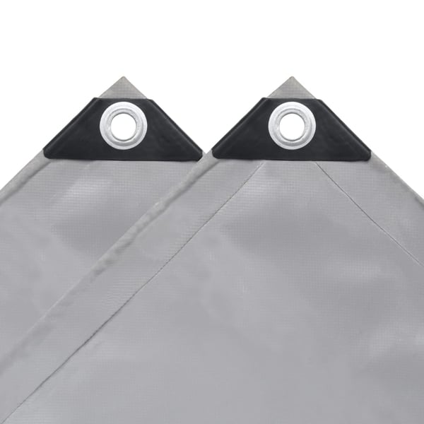 vidaXL Pressu 650 g/m² 1,5x20 m harmaa