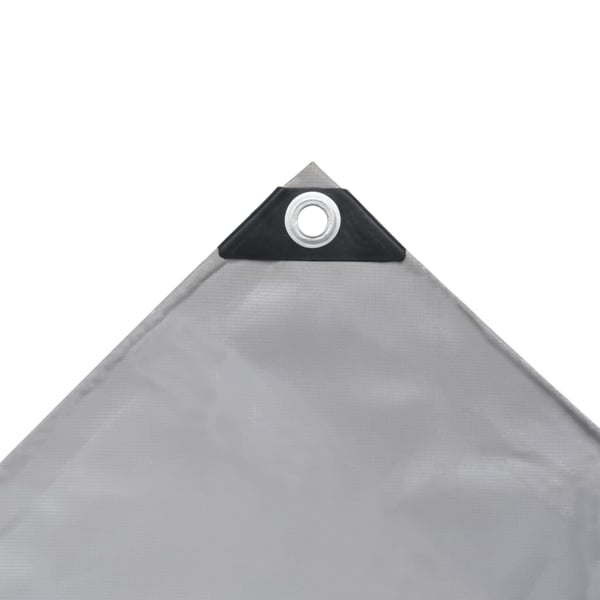 vidaXL Pressu 650 g/m² 5x6 m harmaa