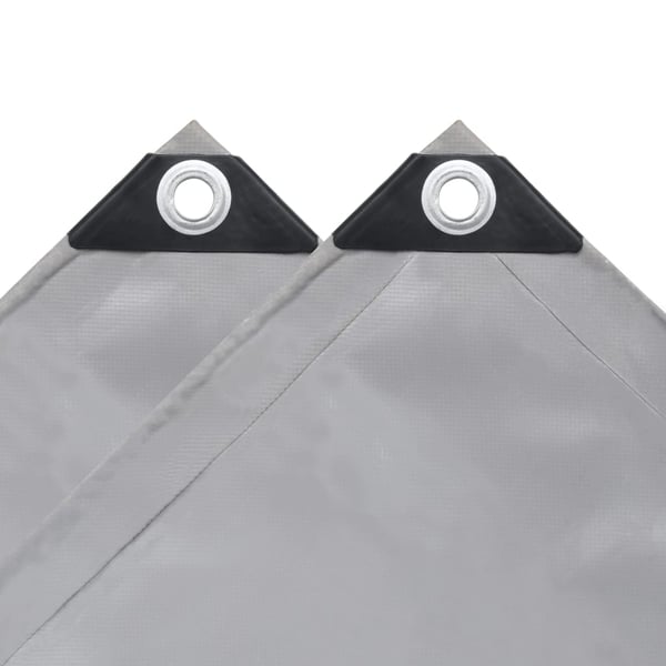 vidaXL Pressu 650 g/m² 5x6 m harmaa