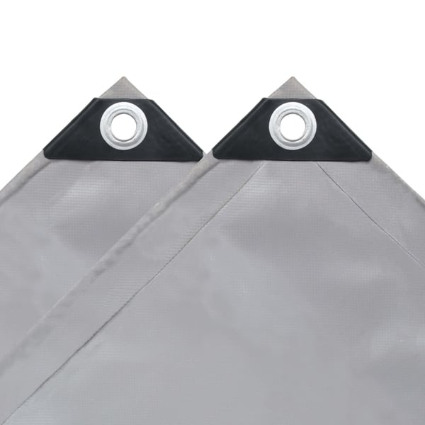 vidaXL Presenning 650 g/m² grå 3,5x5 m