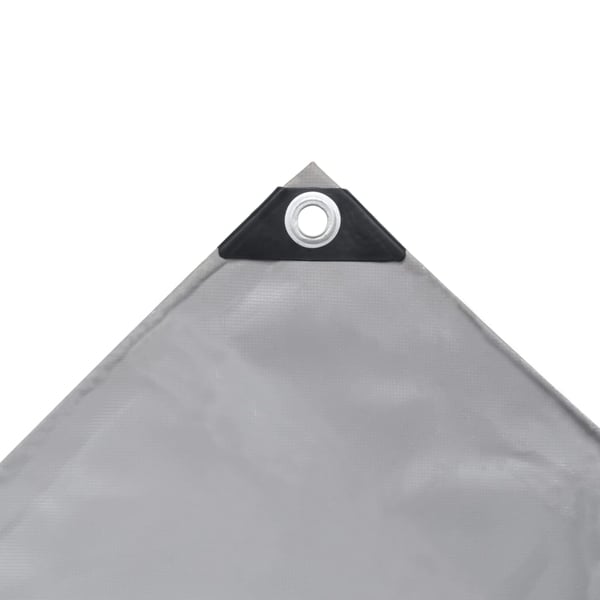 vidaXL Presenning 650 g/m² grå 3,5x5 m