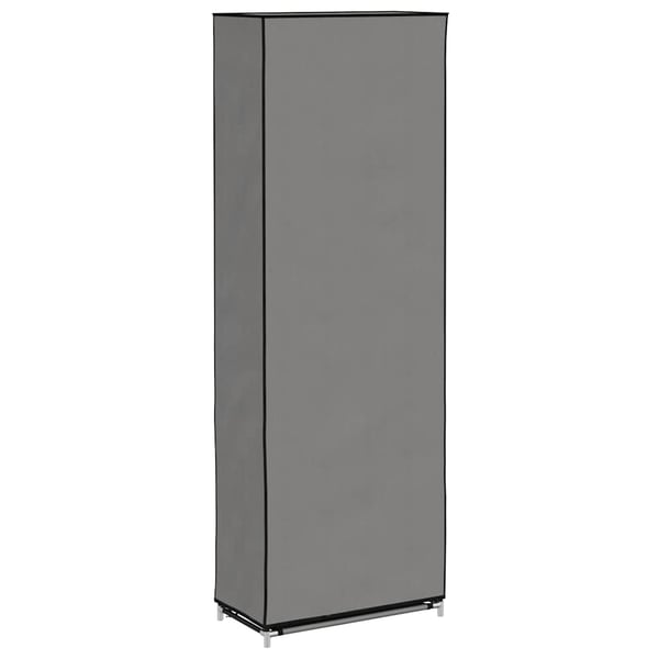 vidaXL Kenkäkaappi suojalla harmaa 57x29x162 cm kangas
