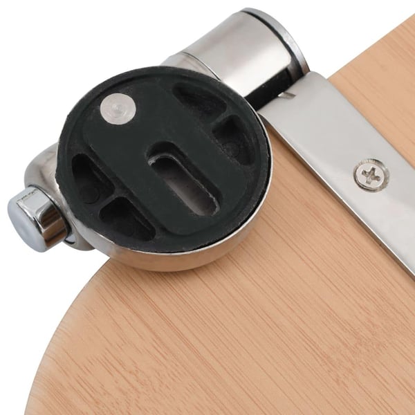vidaXL toiletsæder 2 stk. med soft close-låg MDF bambusdesign
