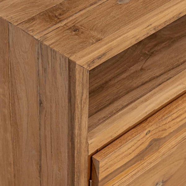 vidaXL Skänk 80x30x60 cm massiv teak